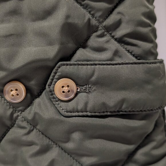 J. Crew Factory Men's Walker Quilted Vest in Dark Moss (Forest Green) - Picture 13 of 16